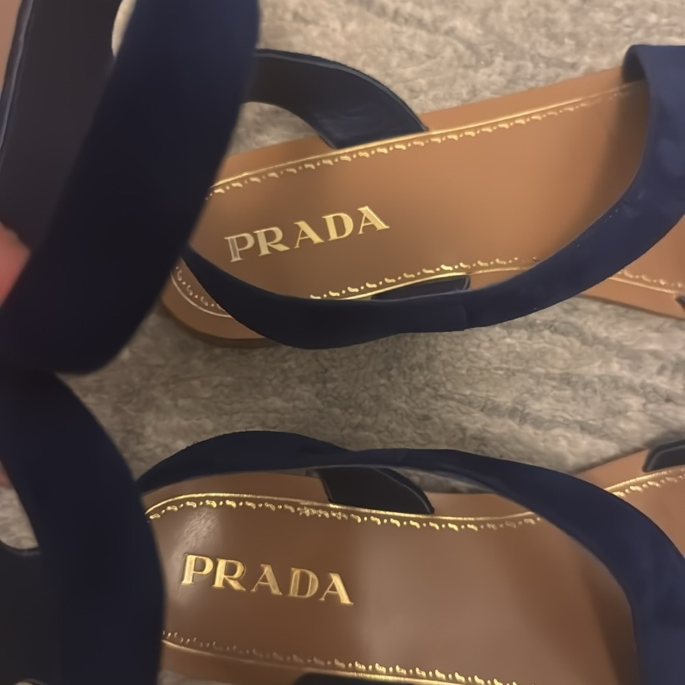 Prada Women's Blue Sandals - Picture 4 of 7